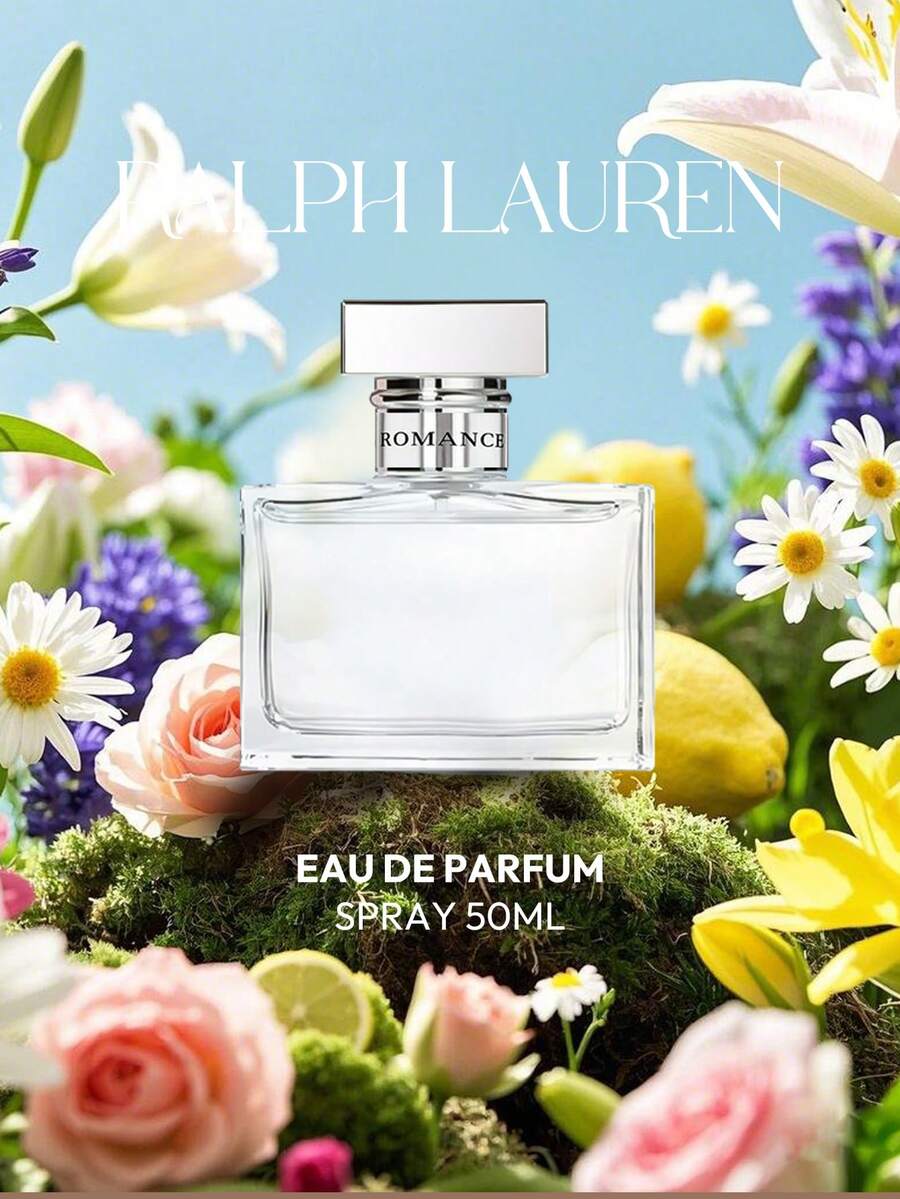 Ralph Lauren Romance Eau De Parfum Spray For Women EDP 1.7oz/50ml Girlfriend Wife Mother Friend Birthday Graduation Party Travel Camping Outdoors School Campus Trip Festivals Anniversary Office Winter Christmas Special Occasions, Party