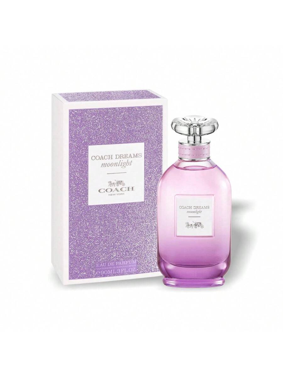 Coach Dreams-Moonlight, Eau De Parfum, Spray For Women EDP Perfume Perfumes 3oz/90ml Long-Lasting Elegant Girlfriend Wife Mother Friend Birthday Graduation Party Travel Camping Outdoors School Campus Trip Festivals Anniversary Fall Autumn Helloween Fall