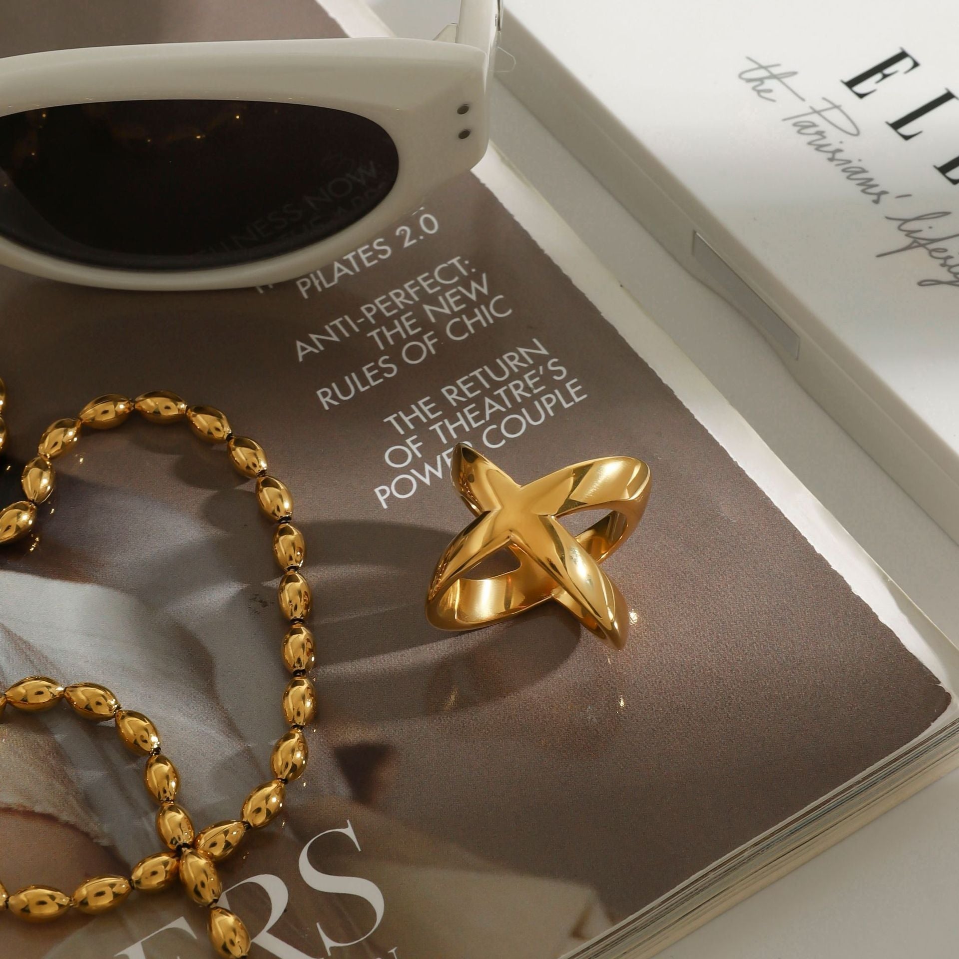 Carolyn Gold Cross Ring