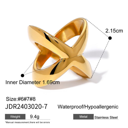 Carolyn Gold Cross Ring